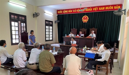 Viện KSND huyện Đan Phượng phối hợp với Tòa án cùng cấp tổ chức phiên...